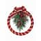 Haute Decor 18" Buffalo Check Homespun Christmas Wreath